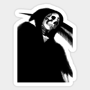 Black Grim Reaper Sticker